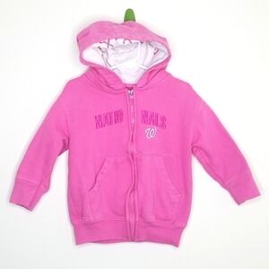 Soft as a Grape Washington Nationals Baseball Zipper Hoodie Sweatshirt 4
